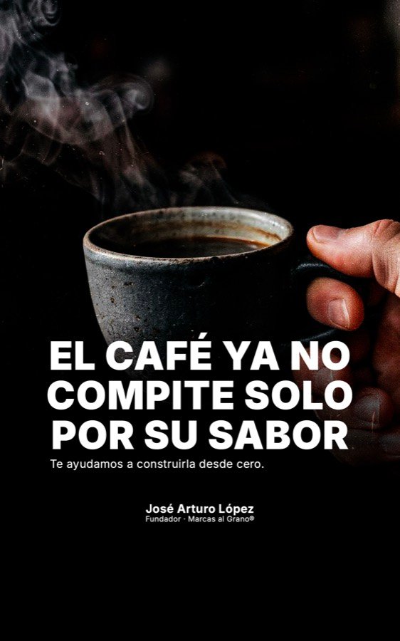 Portada del libro El café ya no compite solo por su sabor, de José Arturo López